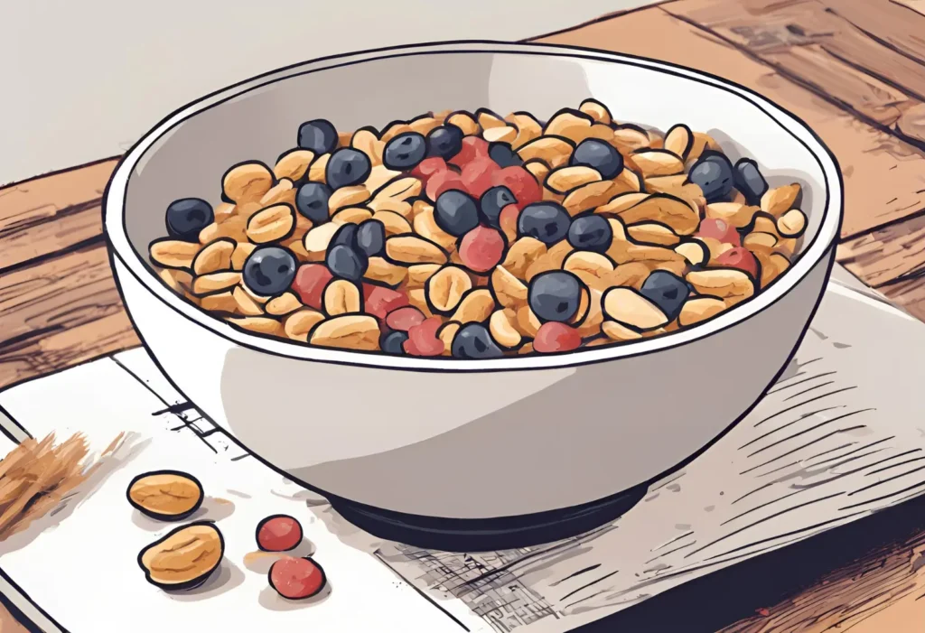 A bowl of healthy cereal