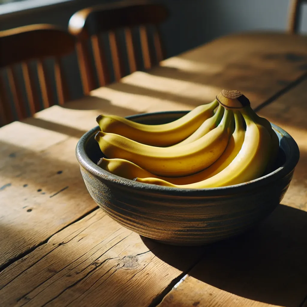 A bowl filled with ripe bananas, ready to be enjoyed as a healthy snack or used in various recipes.