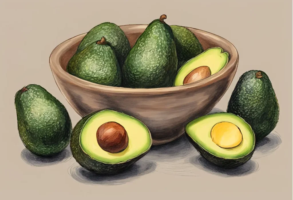 A bowl of avocados. Best Fruits for Muscle Gain