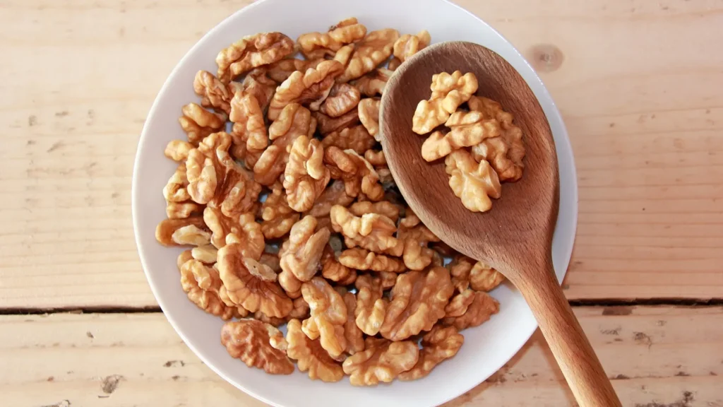 A bowl of walnuts