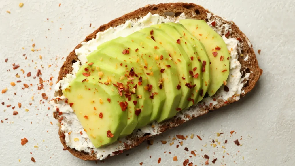 A plate of avocado toast