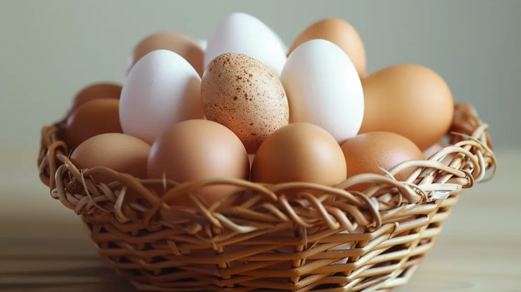 Can you Eat Boiled Eggs while Detoxing? Basket of eggs on table.