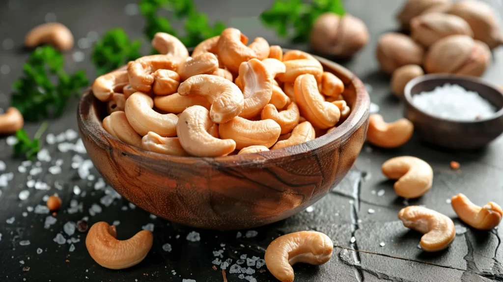 A bowl of cashews