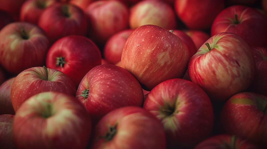 A lot of apples. best fruits for muscle building