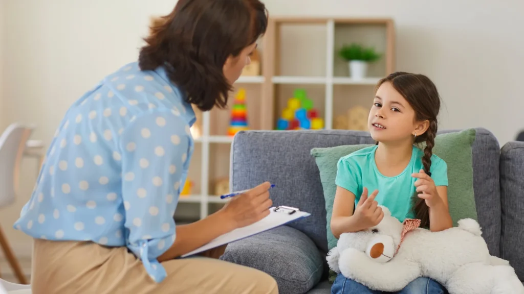 A child eating the best probiotic for adhd child.