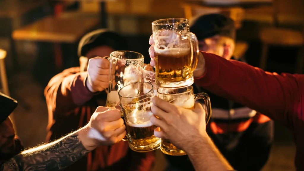 A group of friends drinking the Best Gluten Free Beer